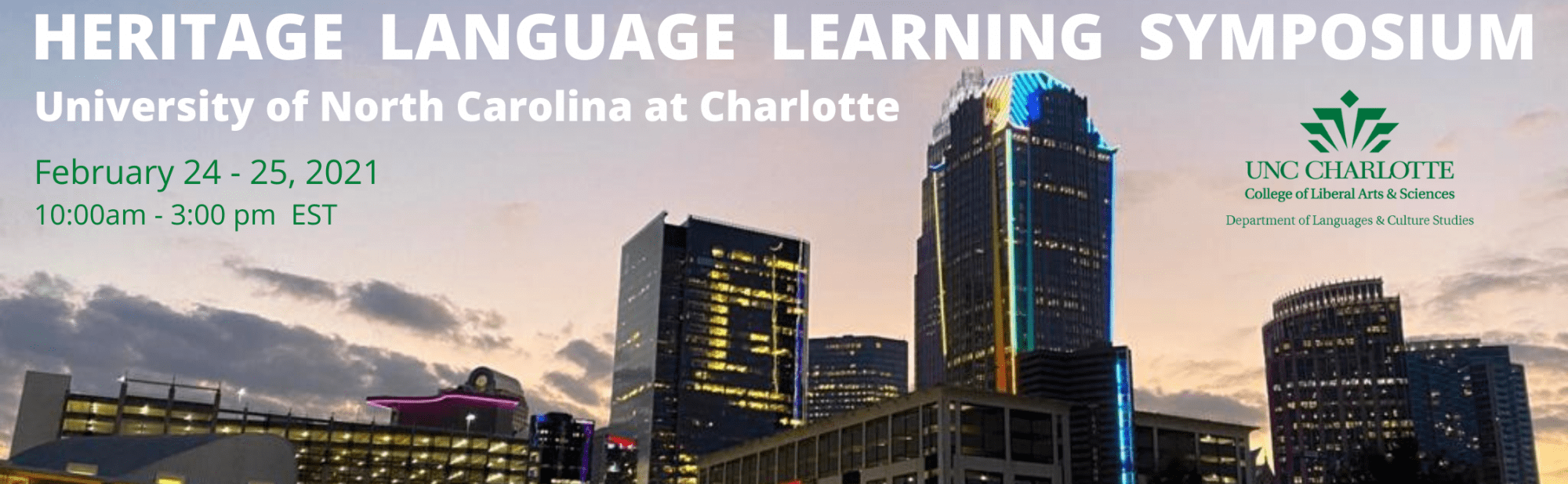 Heritage Language Learning Symposium banner